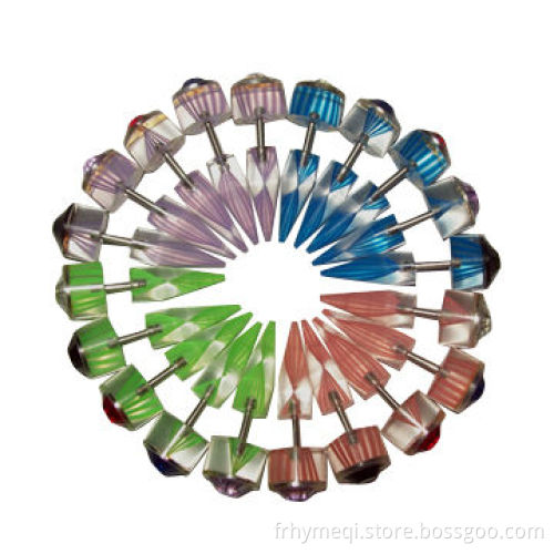Crystal UV faux ear plugs, made of UV, 2013 hot selling